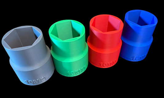 Four colorful NOVELTY DESK PEN HOLDER on a white background
